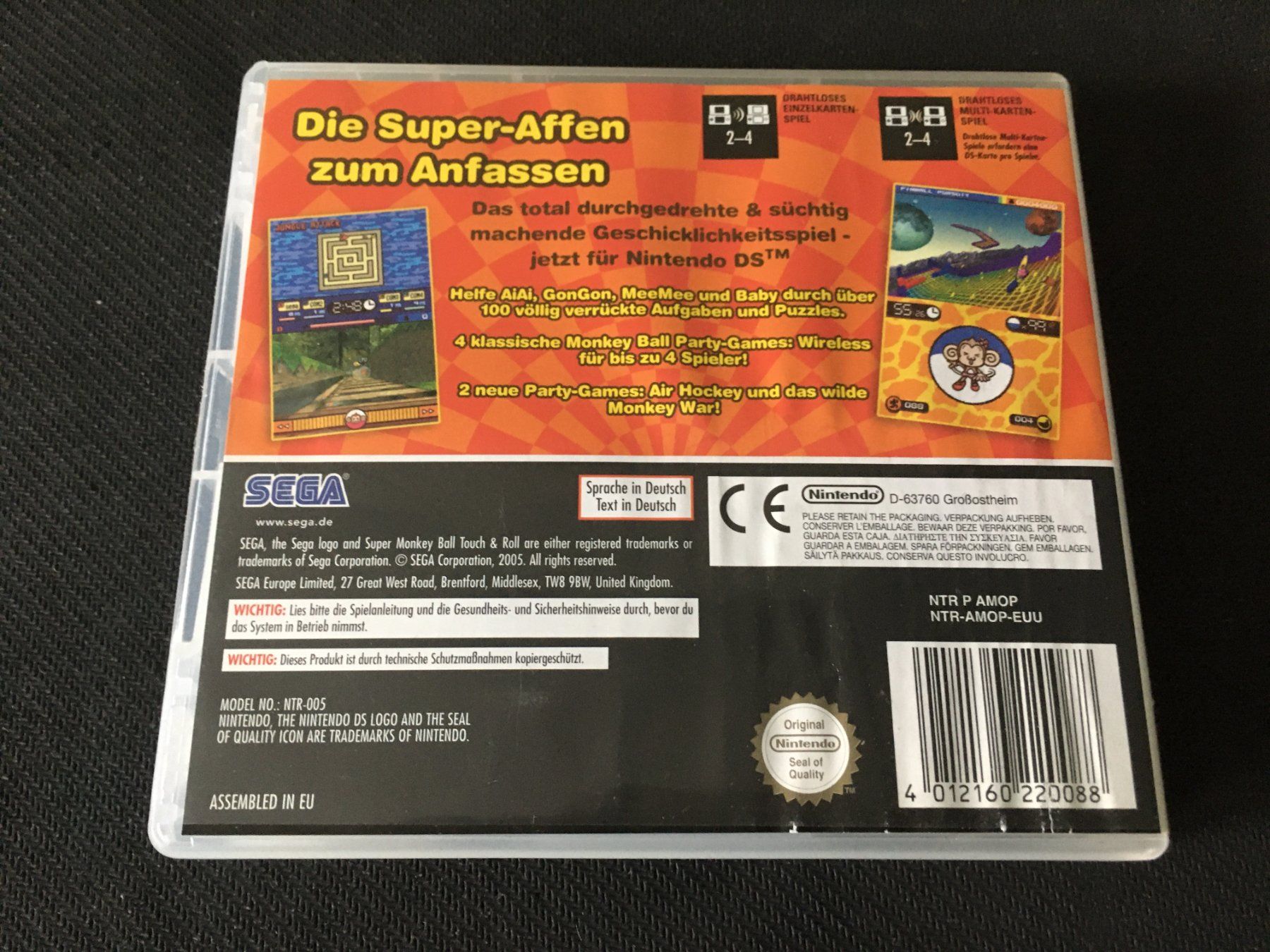 Nintendo Spiele: Super Monkey Ball - Touch & Roll für Nintendo DS – Gebraucht aus St.Gallen von Punktchen01 1
