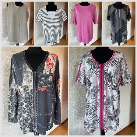 Gr XL Damen T-Shirt Paket Set Lot plus Size Sommer viel