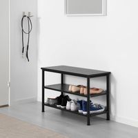 Sitzbank mit Schuhregal