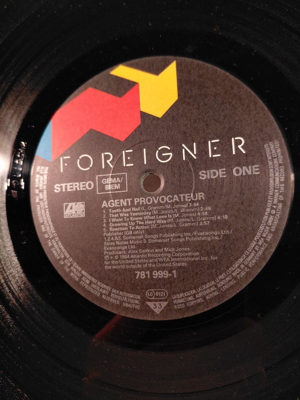 Schallplatten: Foreigner ‎– Agent Provocateur – Gebraucht aus Winterthur von SilverFR 7