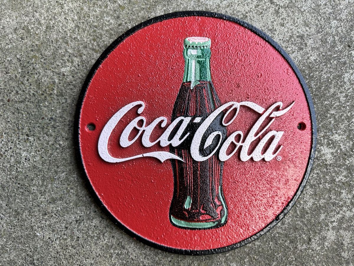 Insegne: Coca Cola Werbung Reklame  – Nuovo (secondo la descrizione) da Reinach AG venduto da rares75