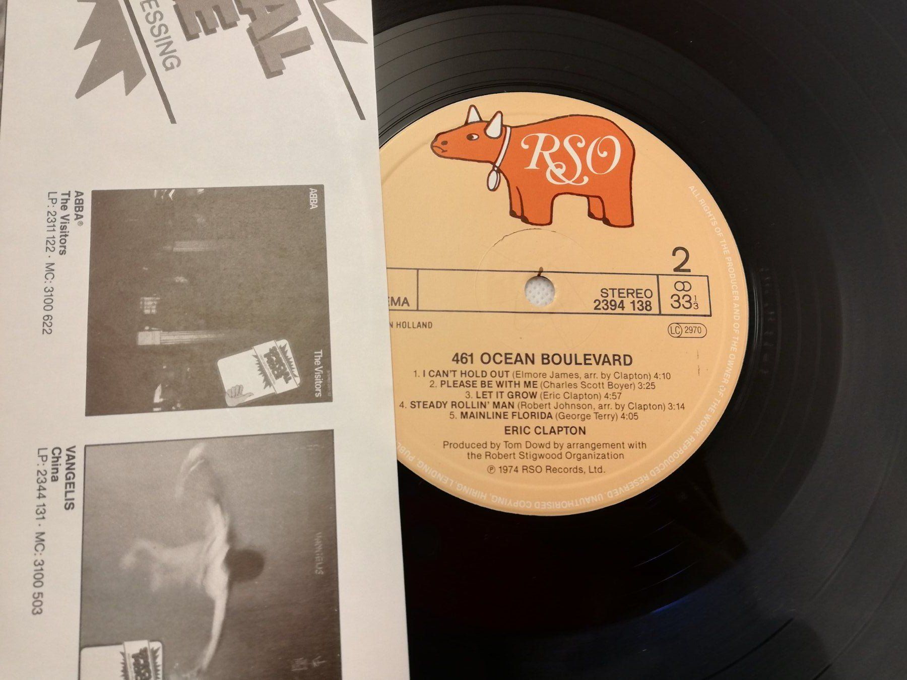 Vinyles: ERIC CLAPTON - 461 OCEAN BOULEVARD – D'occasion à Bern par Vinylsound.ch 5