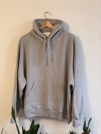 Grauer Hoodie L  Baumwolle