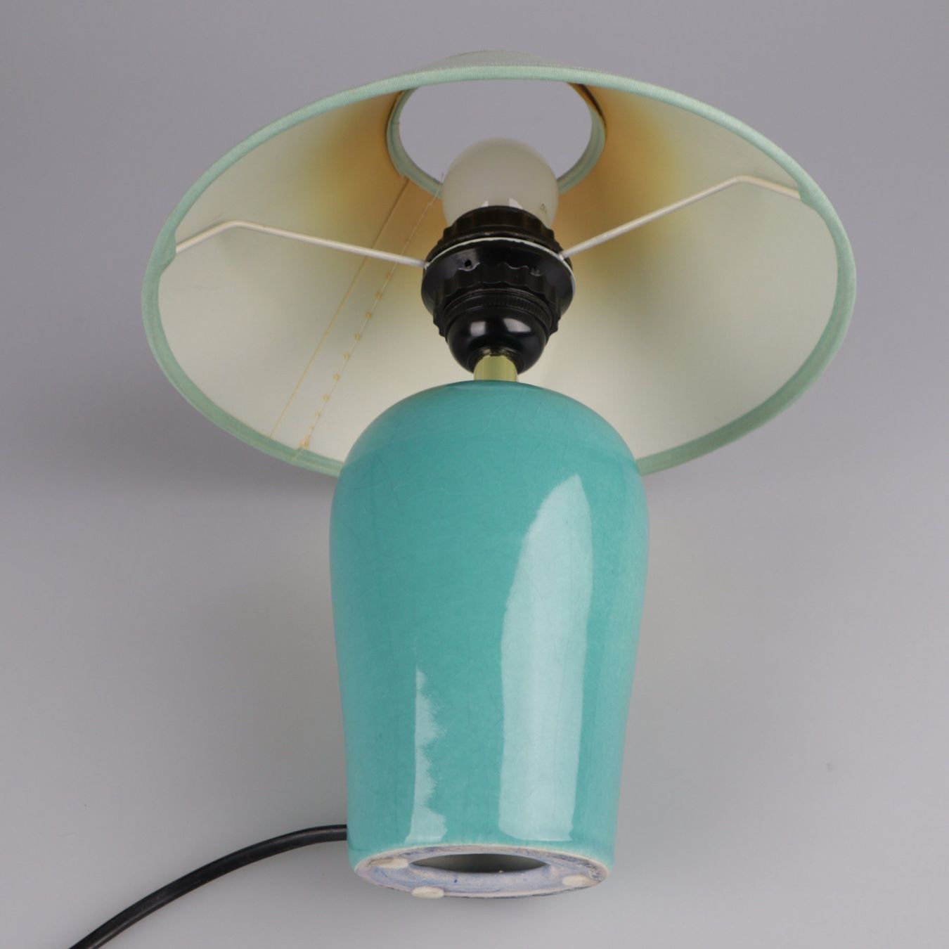 Lampade: Vintage Tischlampe Türkis / Salbei – Usato da Volketswil venduto da brockipfannenstil 4
