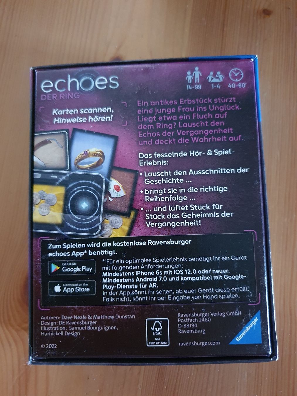 Ravensburger Jeux: Echoes Escape Spiel "Der Ring" – D'occasion à Neftenbach par Zlin87 1