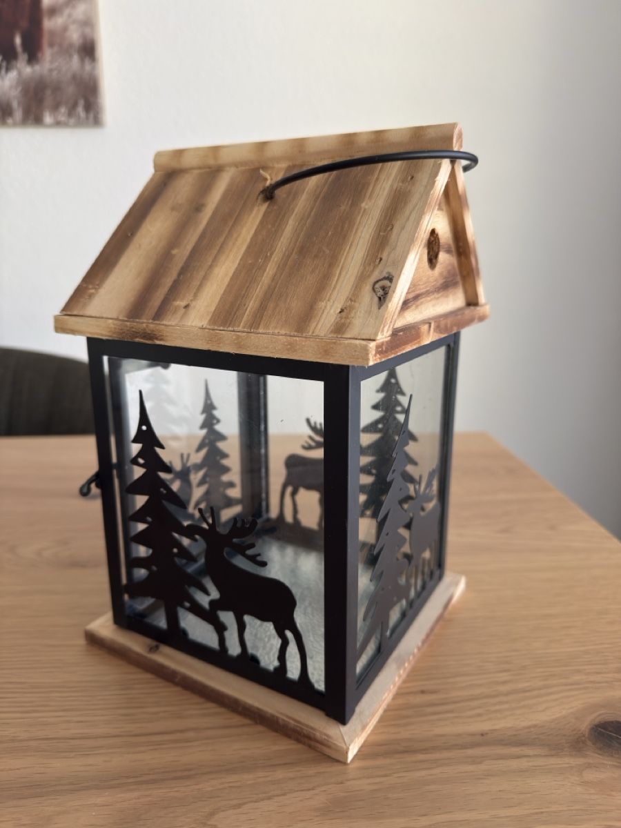 Lanterne: Winter-Laterne mit Wald-Motiv – Nuovo (secondo la descrizione) da Sarmenstorf venduto da Nathaliie_21 3