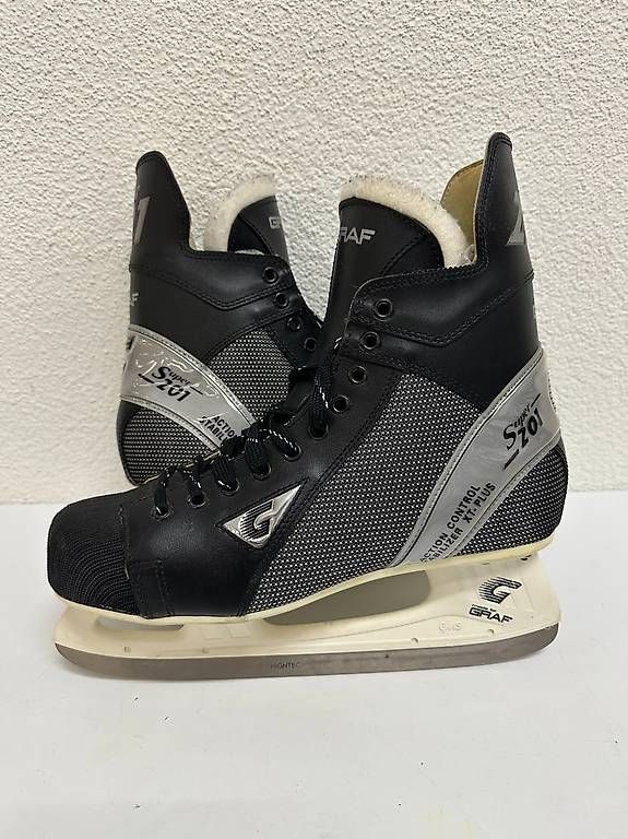 Schlittschuhe: Graf Super 701 Eishockeyschlittschuhe mit HiGHTEC Kufen – Gebraucht aus Obernau von Arche_Noah_Brocki 3