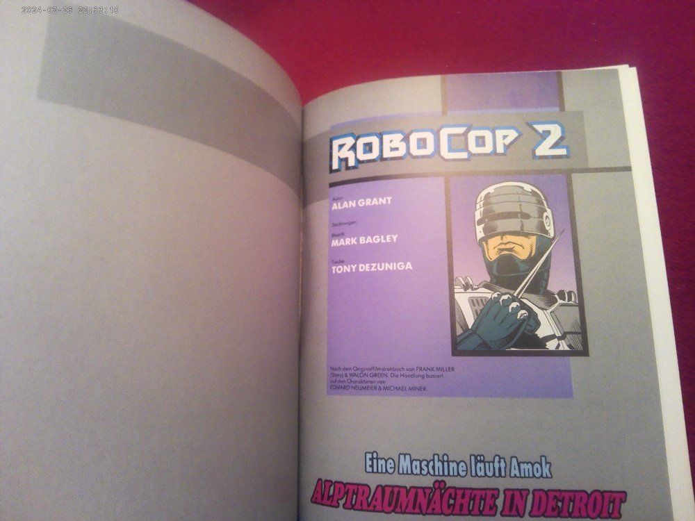 Fumetti: Robocop 2 Comic - Eine Maschine laeuft Amok! Bastei Comic – Usato da Volketswil venduto da nemo2000 1