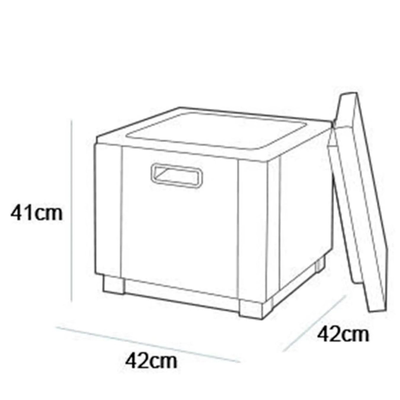 Sedie da giardino: Ice Cube Beistelltisch/Kühlbox 40L grau – Nuovo e nell'imballaggio originale da Bottighofen venduto da zaap 4