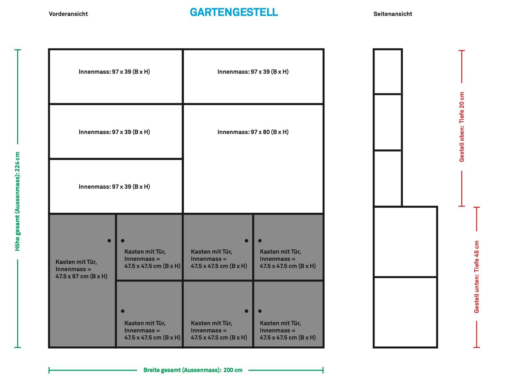 Regale: 2 Regale Balkon/Aussen: Custom Made – Gebraucht aus Zürich von ttmf 2