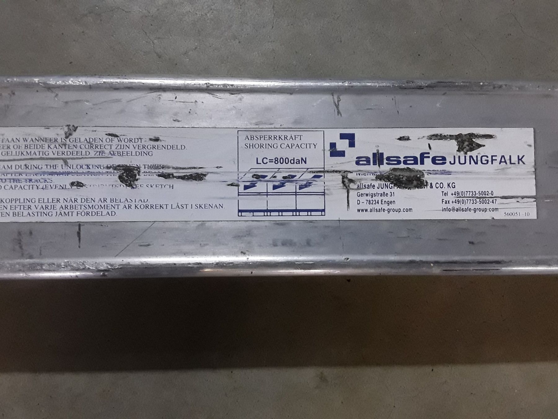 Tutti i ricambio: Sicherungsbalken LKW / 0236 – Usato da Knutwil venduto da Virginia007 2