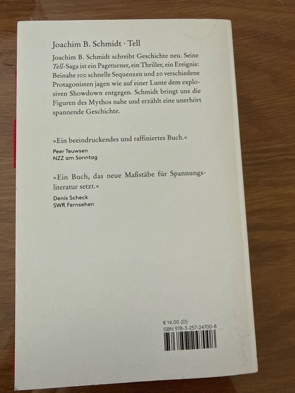 Libri: Joachim B. Schmidt Tell Roman – Usato da Ebikon venduto da Jascha0 1