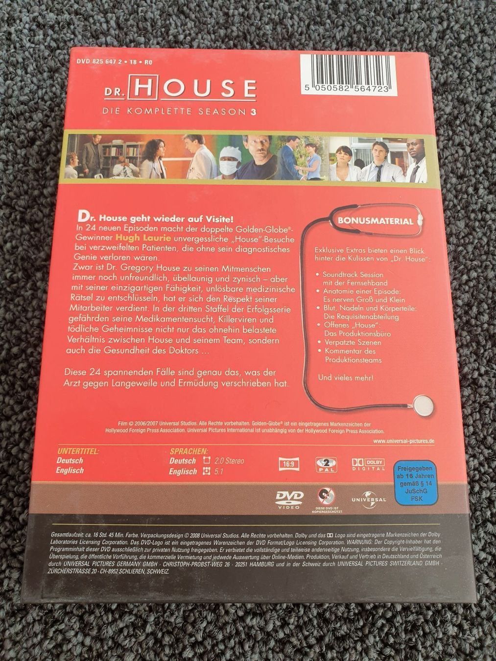 Tutti i DVDs: DR.HOUSE STAFFEL 3 – Usato da Ruswil venduto da jan_bxl5 2