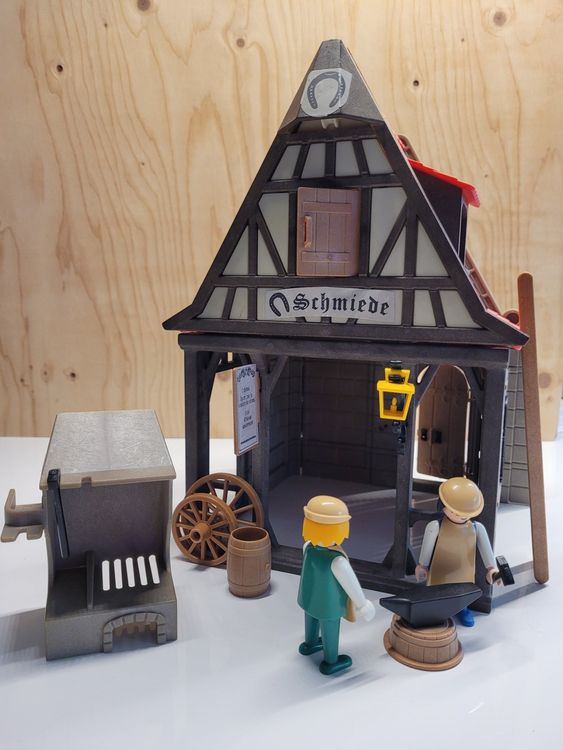 PLAYMOBIL REF 3443 3440 Grange médiévale colombage + charette EUR 50,00