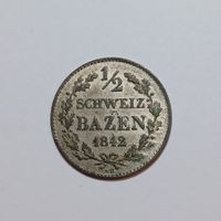 1/2 Batzen 1842 Graubünden