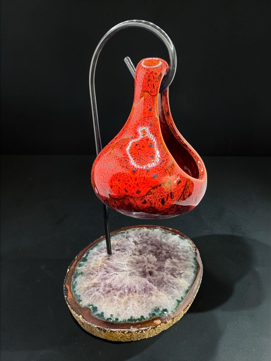 Minerali & Pietre curative: Duftlampe auf Achatplatte Nr. 2 – Nuovo e nell'imballaggio originale da Amden venduto da Energiearbeit.Laib
