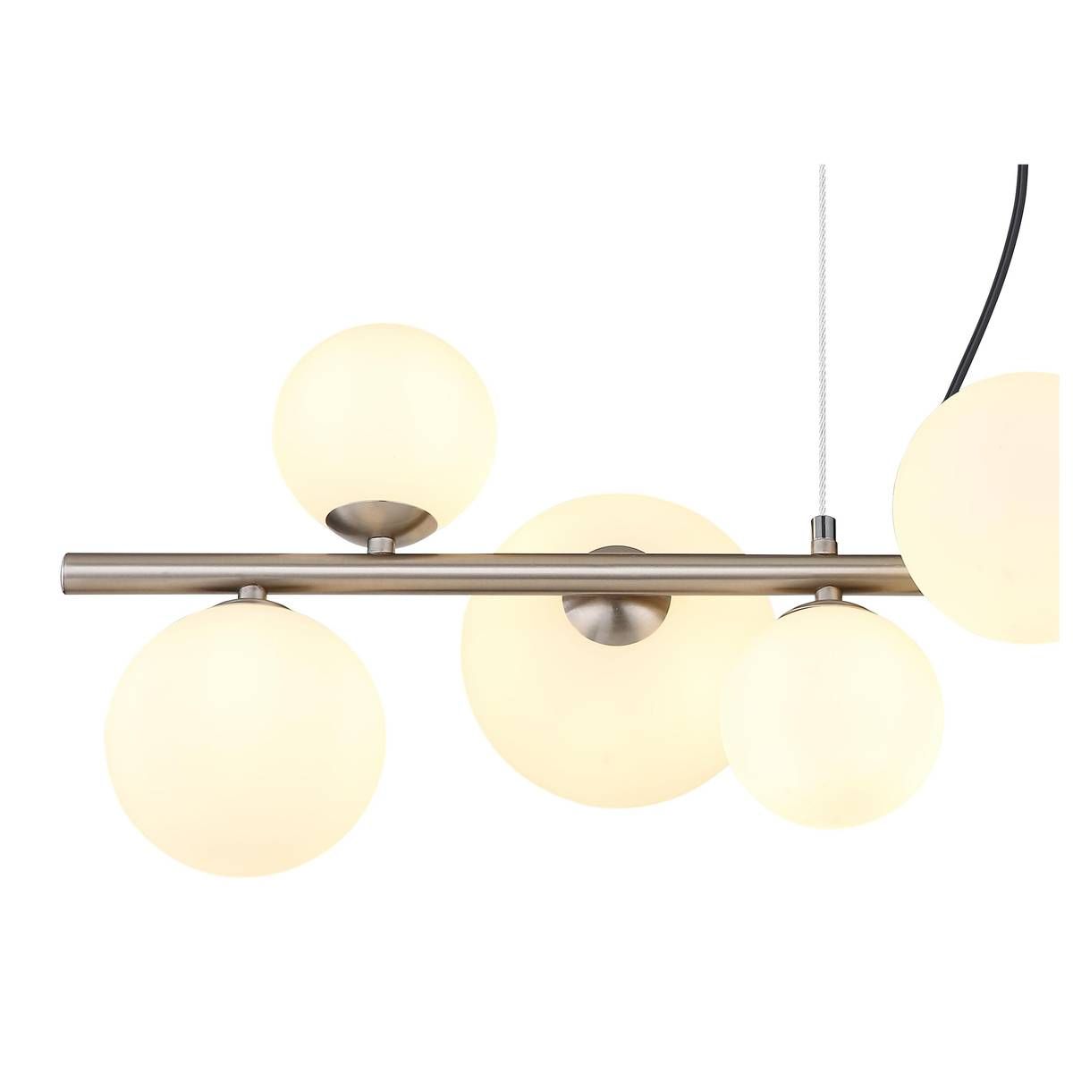 Lampadari & plafoniere: Nickel Pendelleuchte, 87 cm x 35 cm – Nuovo (secondo la descrizione) da Kreuzlingen venduto da Smart-Light 4