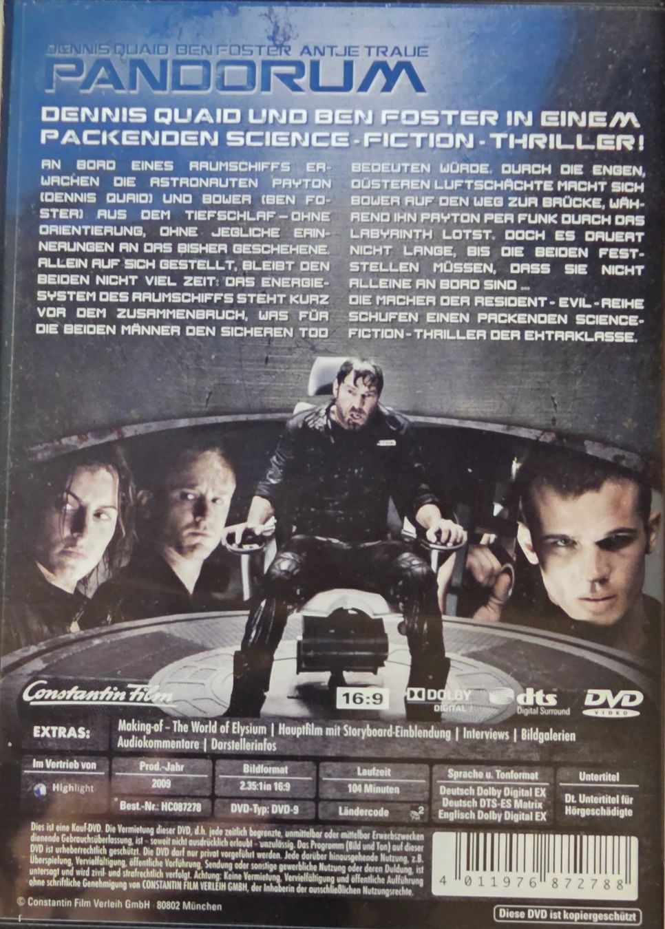 Alle DVDs: Pandorum – Gebraucht aus Wahlen b. Laufen von Cg10 1