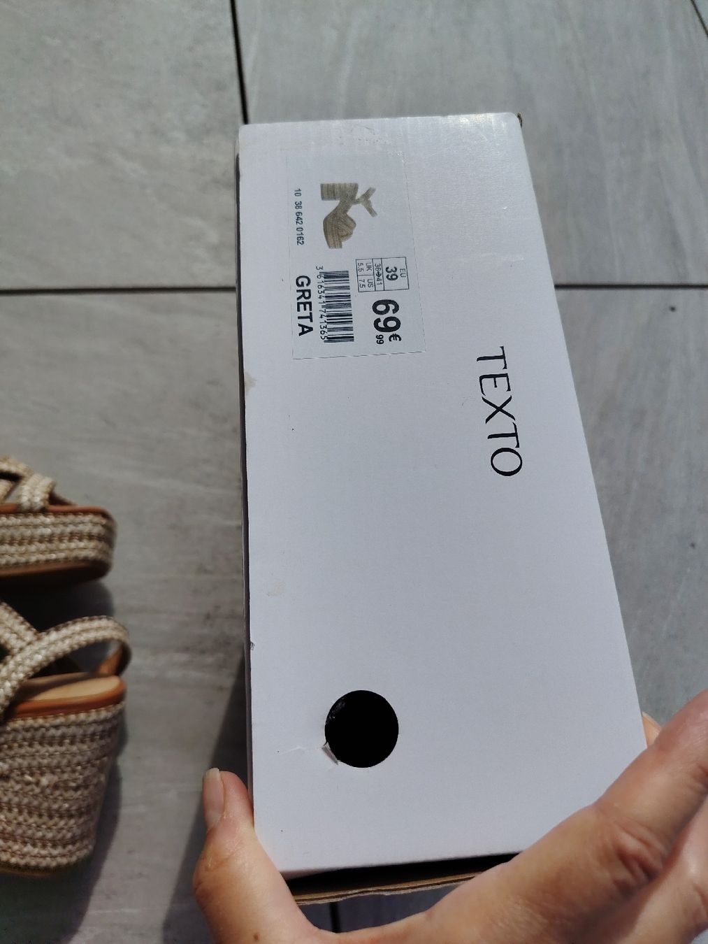 Chaussures femmes: Sandales compensées TEXTO GRETA T39 neuves – Neuf (Voir description) à Le Locle par Oldthingslover 3