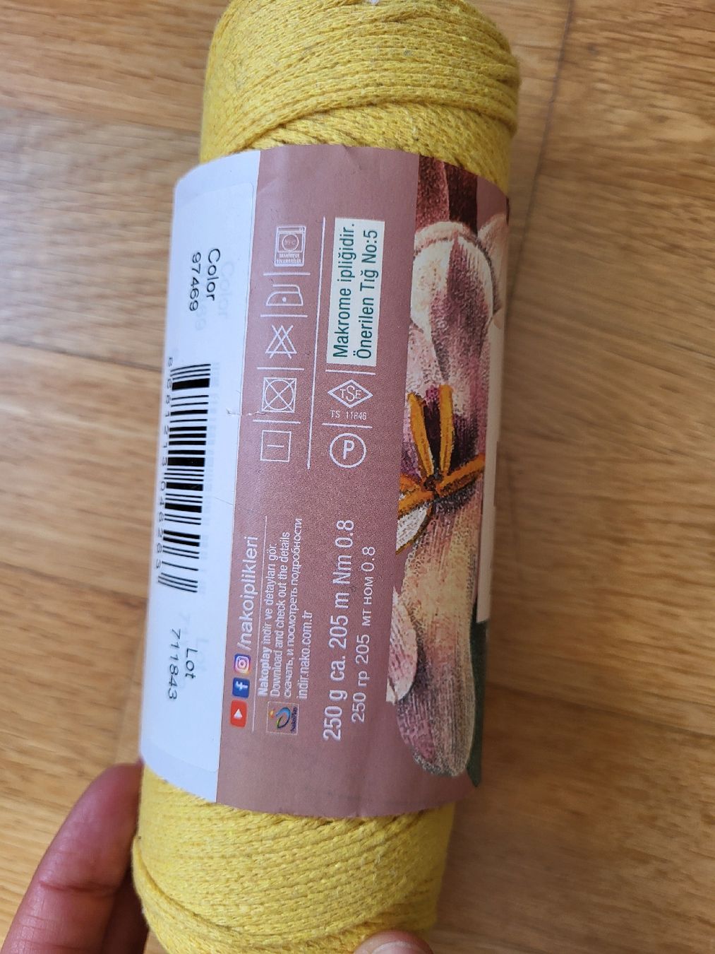 Cordicelle & Fili: makramee garn gelb recycelten Baumwolle – Nuovo e nell'imballaggio originale da Zürich venduto da sahaara01 1