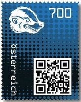 Crypto Stamp 2.0: HONIGDACHS IN BLAU