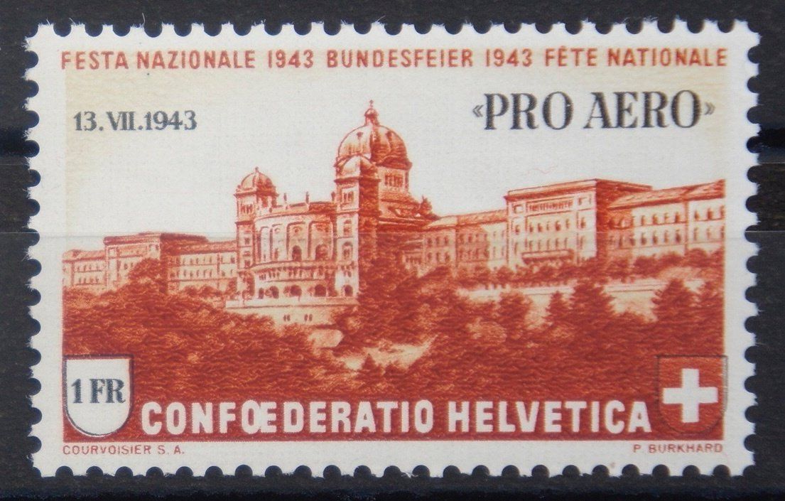Tutti i francobolli: CH - Flugpost - SBK Nr. 36 ** – Usato da Rombach venduto da VENTIS-Auktionen