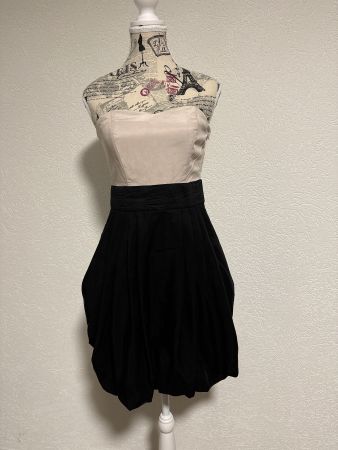 Elegantes H&M Cocktailkleid Gr. 36 schwarz beige