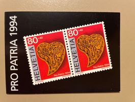 Pro Patria Briefmarkenheft  1994  1.Tag