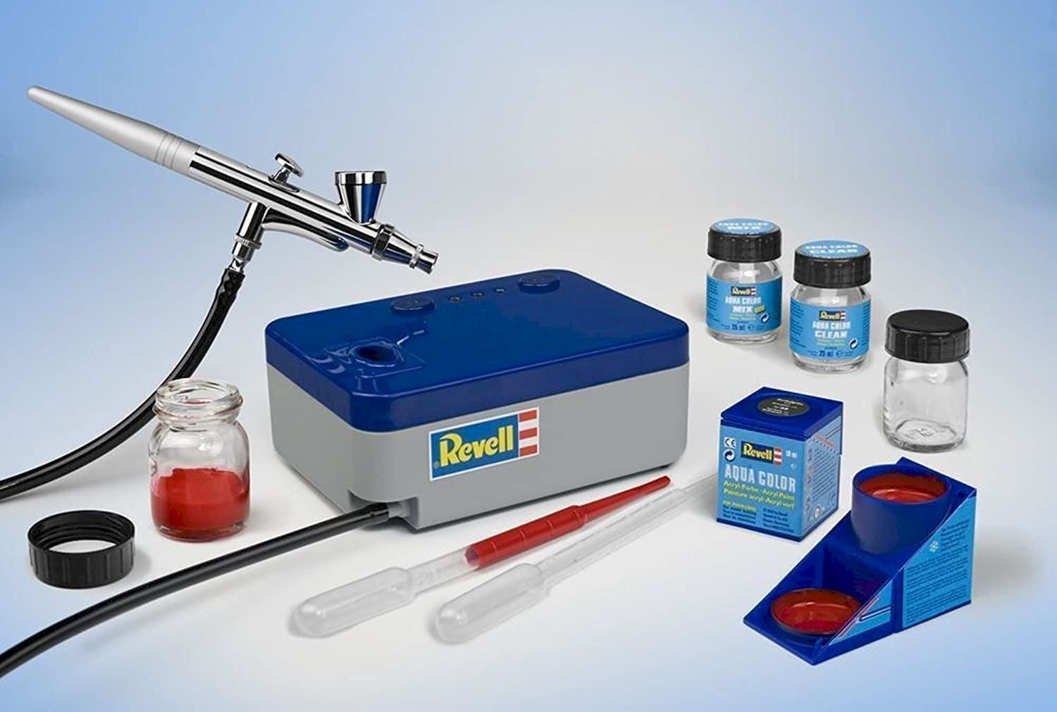 Tous les outils: Revell Airbrush Basic Set mit Kompressor – Neuf avec emballage d'origine à Bottighofen par zaap 2