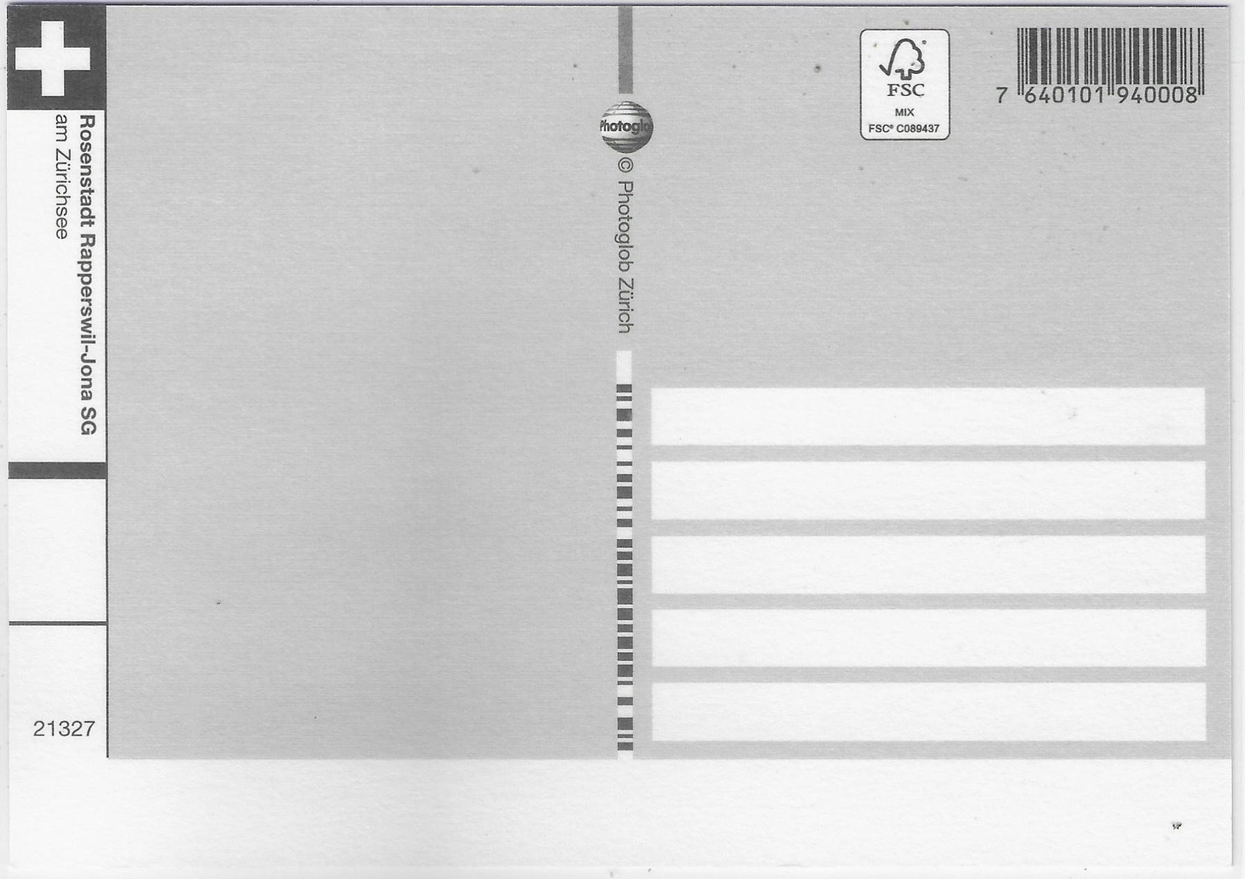 Cartoline postali: Rosenstadt Rapperswil-Jona – Usato da Ettingen venduto da Kartenplanet 1