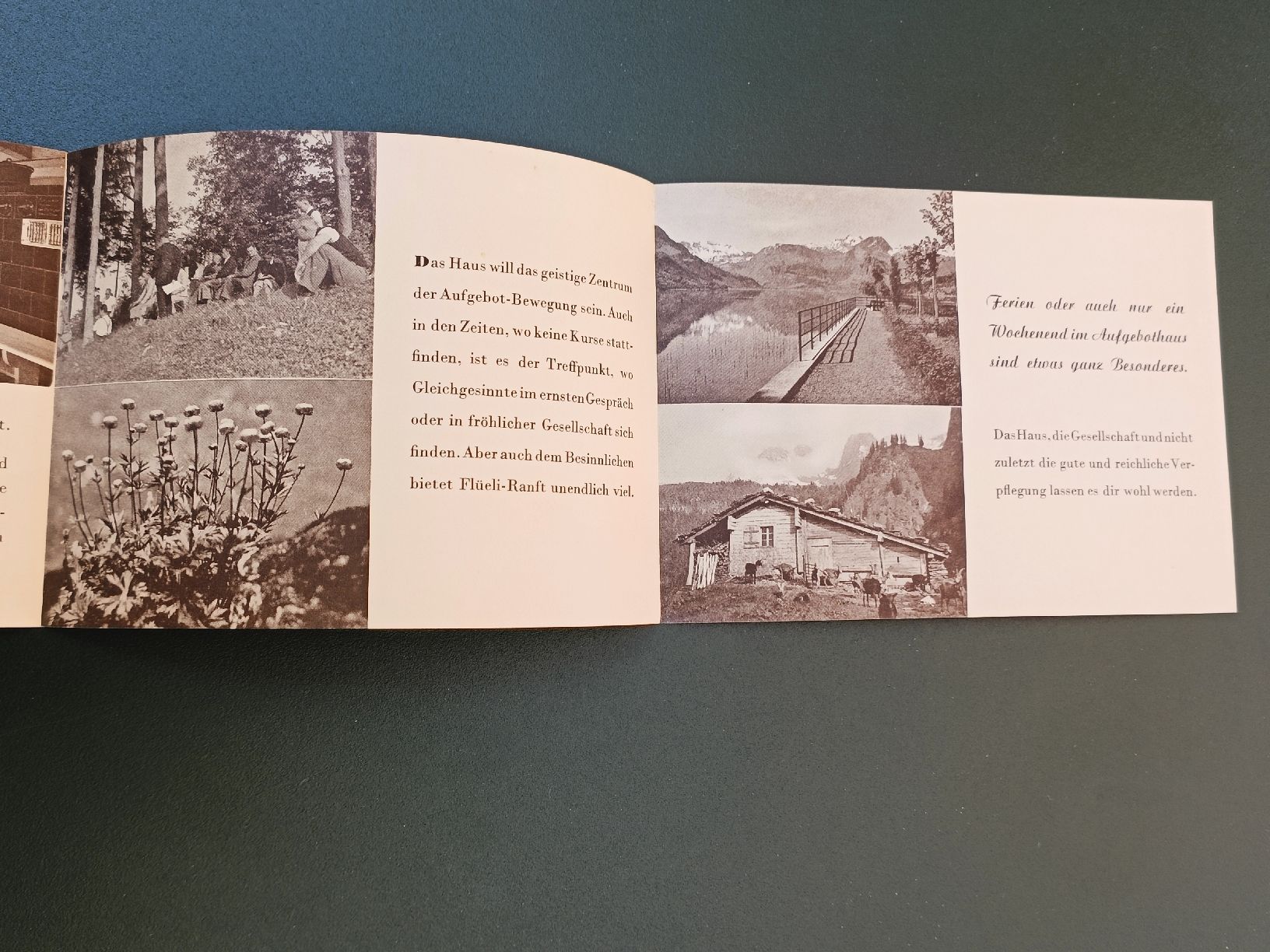 Dokumente: Alter Prospekt / Haus im Flüeli - Ranft ca. 1940 – Gebraucht aus Brugg AG von Ente015 2