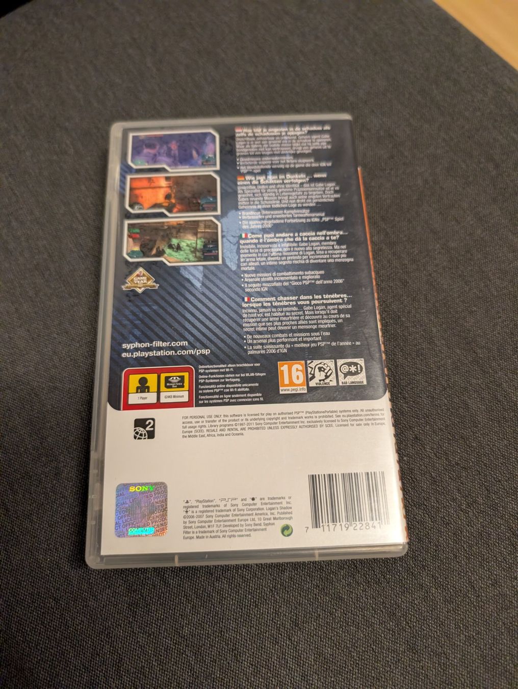 Spiele: Syphon Filter Logan's Shadow Sony psp – Gebraucht aus Giubiasco von Tici__nerd_Giubiasco 1