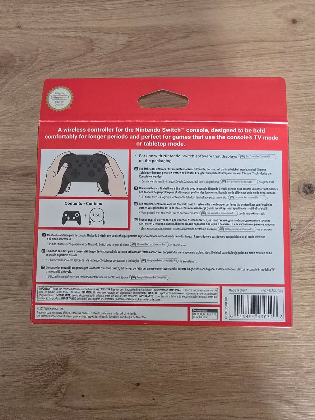 Nintendo Controller: Nintendo Switch Pro Controller guter Zustand mit OVP – Usato da Chur venduto da 1996hiphop 3