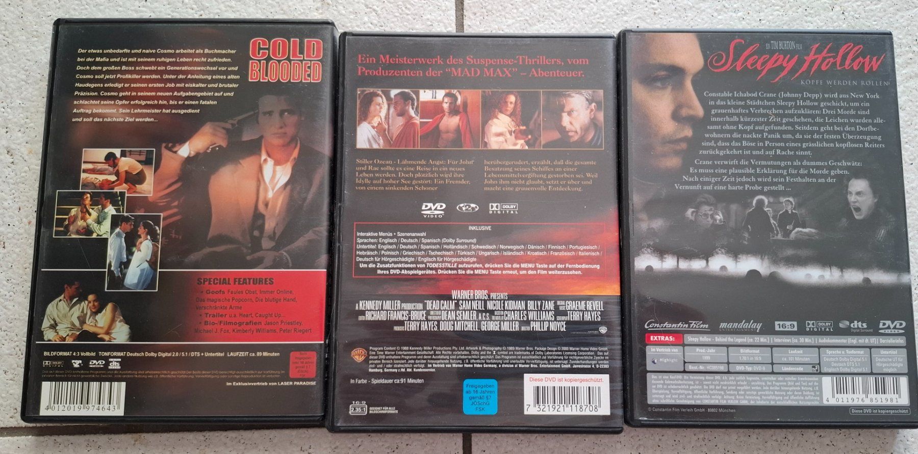 Tutti i DVDs: Thriller auf DVD – Usato da Riehen venduto da DVD-Palace 1