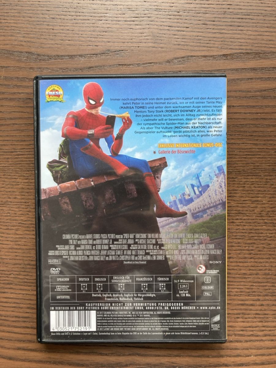 Alle DVDs: Spider-Man: Homecoming DVD  – Gebraucht aus Basel von mer_yx9k 1