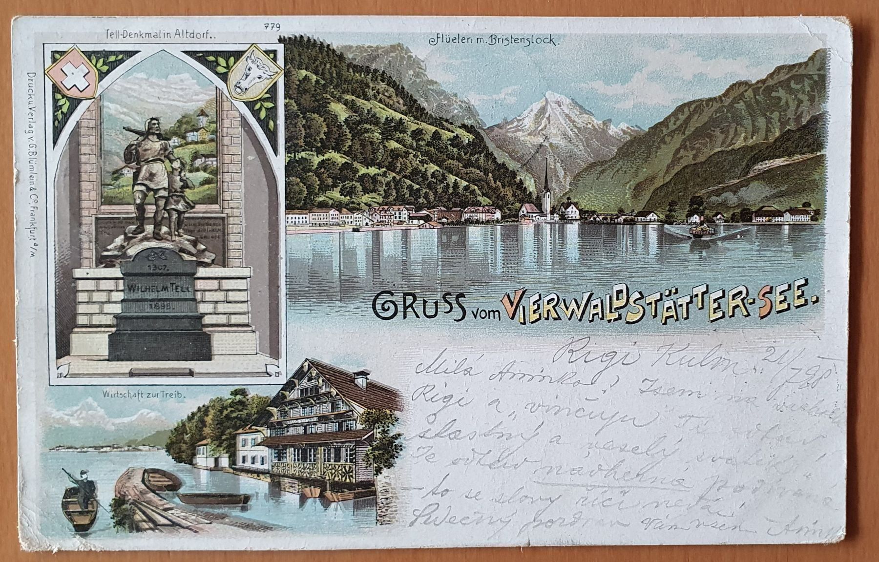 Ansichtskarten: Gruss vom Vierwaldstättersee 1898 – Gebraucht aus Kreuzlingen von Rschweiz1