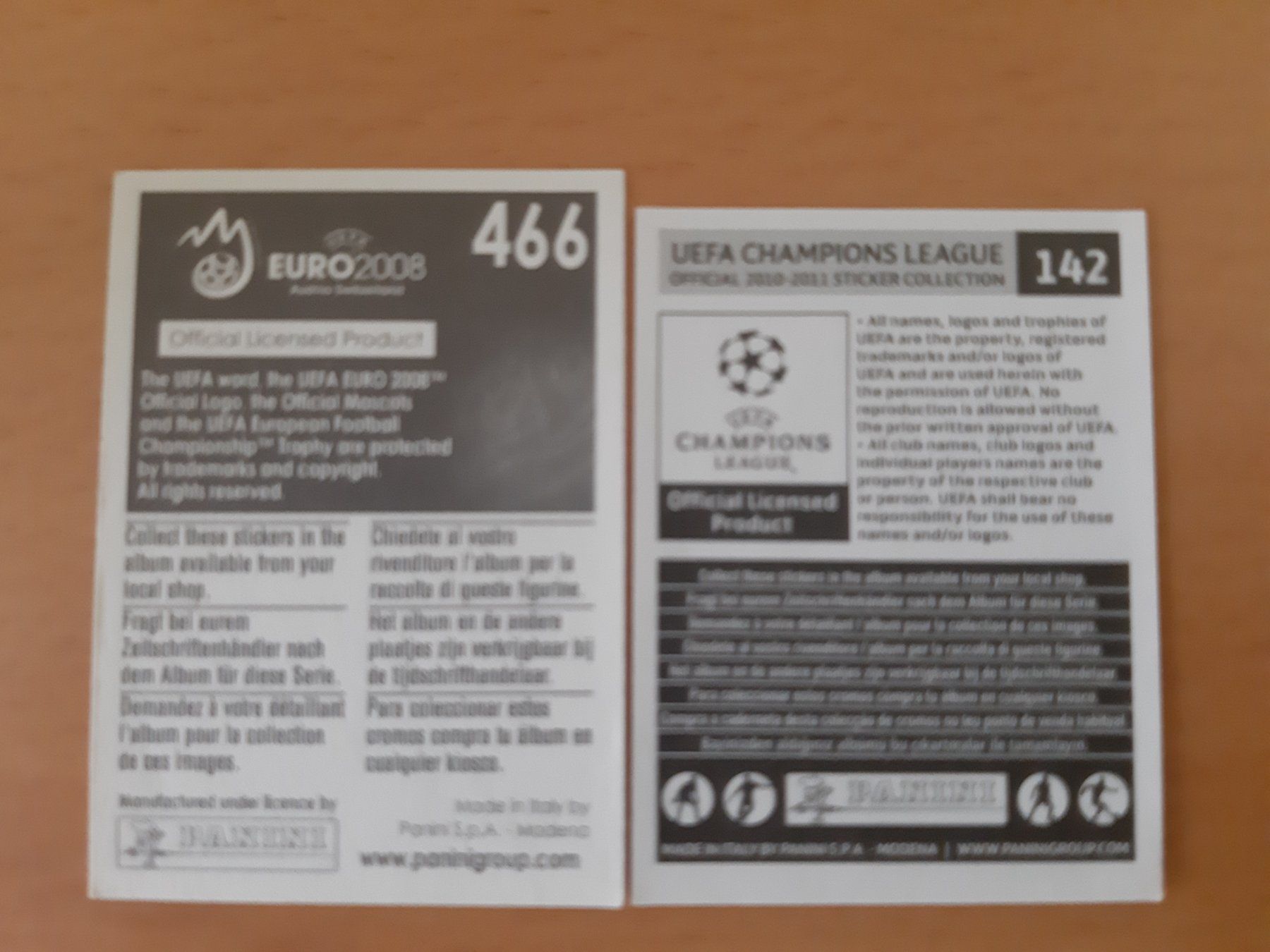 Panini Sammelbilder & Trading cards: Panini EM 2008 & CL 2011/12 Van der Sar NED - rar – Neu (gemäss Beschreibung) aus Ittigen von Footygol 1