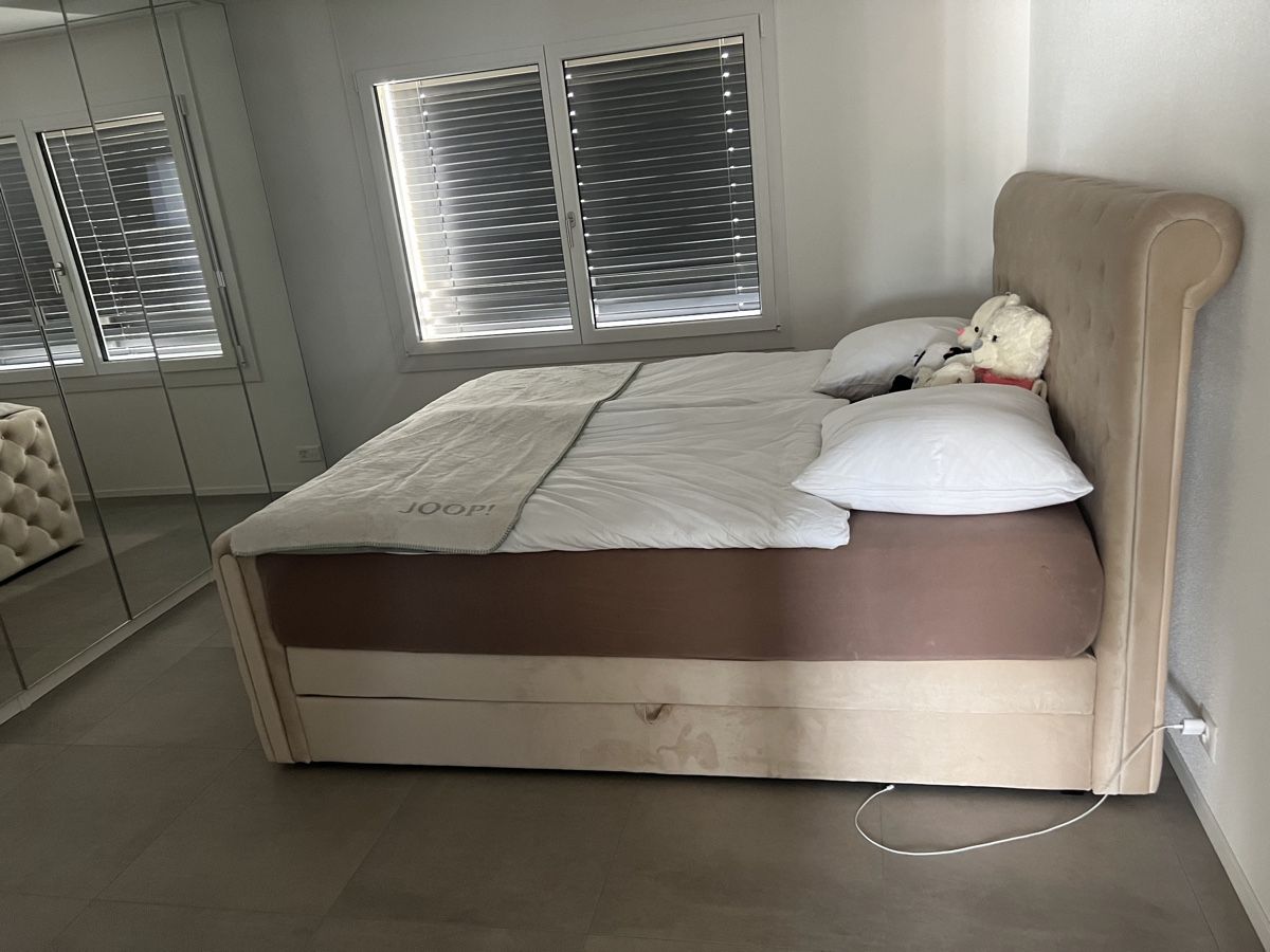 Letti: Boxspringbett 180x200 Beige Samt Chesterfield Stil – Usato da Kaiseraugst venduto da jus_zm8k 2