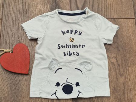 Disney Baby T-Shirt Winnie Pooh blau Bauwolle 86 neuwertig