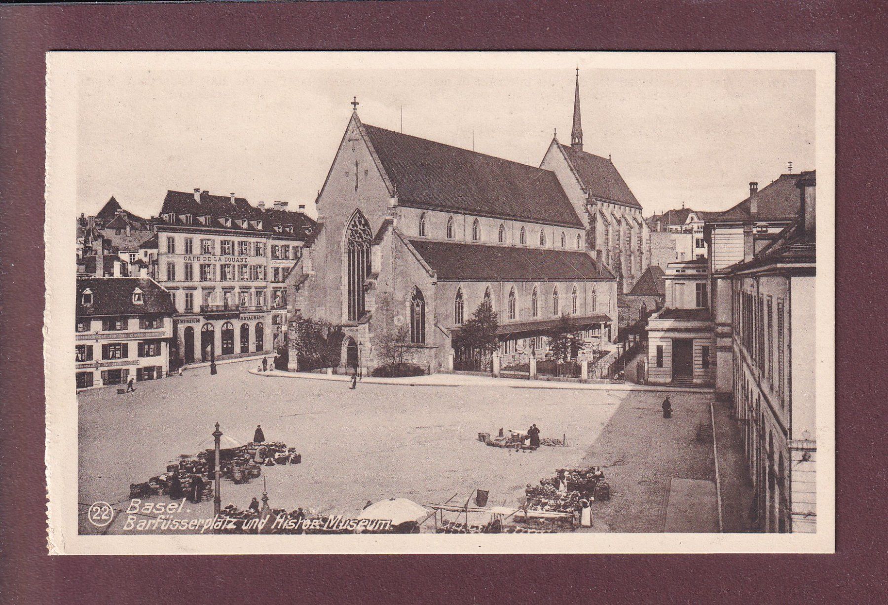 Cartoline postali: BASEL - Barfüsserplatz – Usato da Pully venduto da nicecards