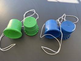 Becherstelzen Set 2 Paar Kunststoff
