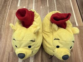 Winnie the Pooh Slippers Disney Yellow Size 26-28