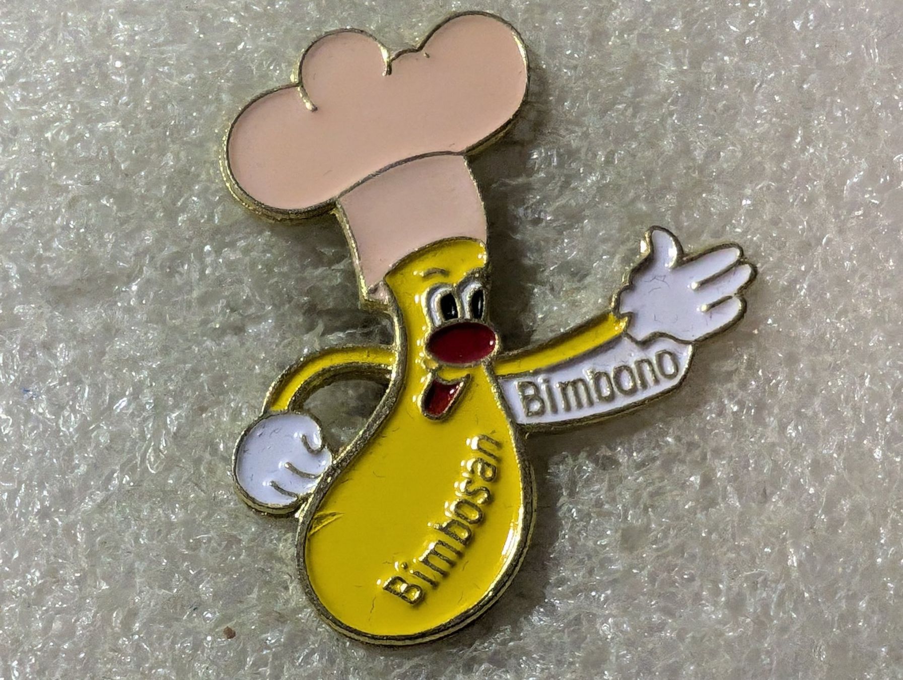 Plaketten & Abzeichen: Ansteckpin 60: Bimbosan – Gebraucht aus Oppligen von Pin-Fall-Shop