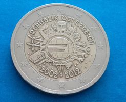 Österreich: 2 Euro "10 Jahre Einführung des Euro", 2012 S-SS