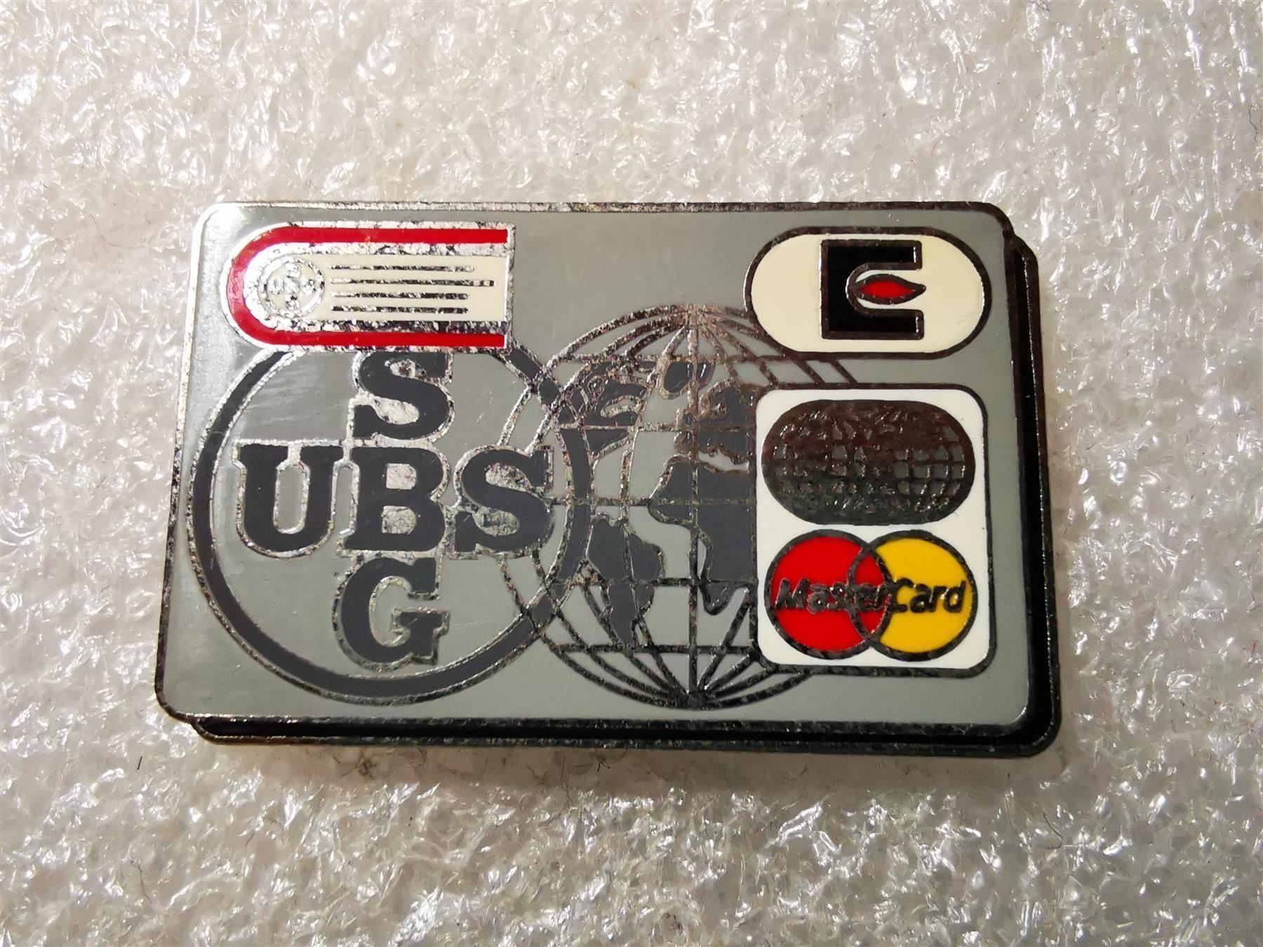 Placchette & Badge: Ansteckpin 4: UBS SBG Mastercard – Usato da Oppligen venduto da Pin-Fall-Shop