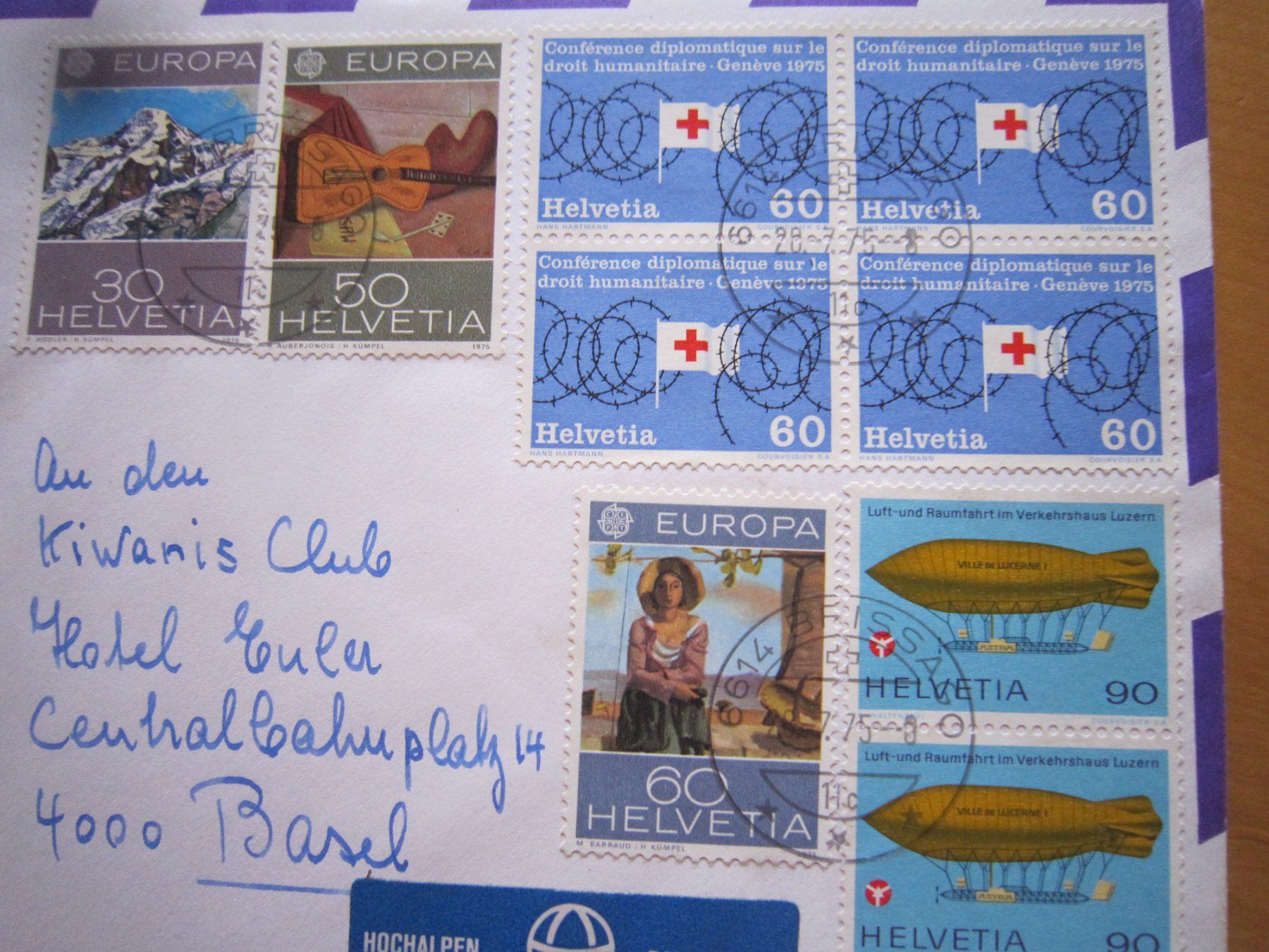 Tutti i francobolli: Ballonposto 1975 Stempel Brissago – Usato da Giubiasco venduto da sal_9j6w 2