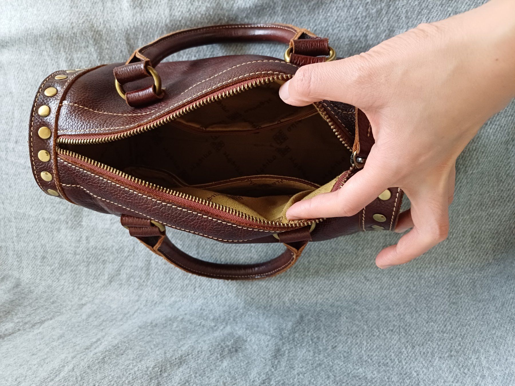 Borse da donna: Lederhandtasche - dunkelbraun – Usato da Baden venduto da lm6_dwv5 6