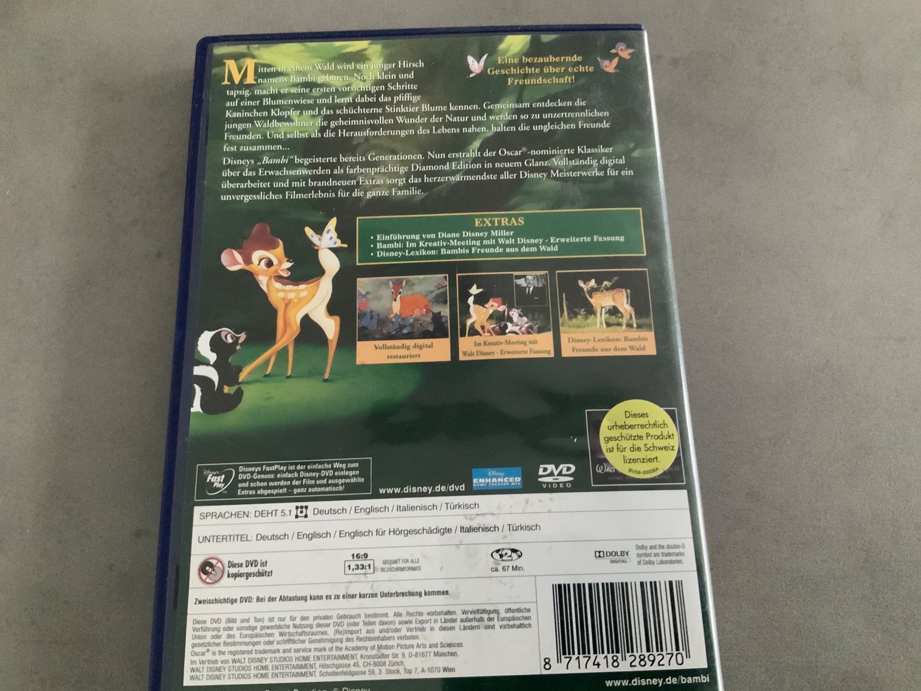 Alle DVDs: Bambi, Walt Disney, Diamond Edition, DVD – Gebraucht aus Uster von Macita56 1