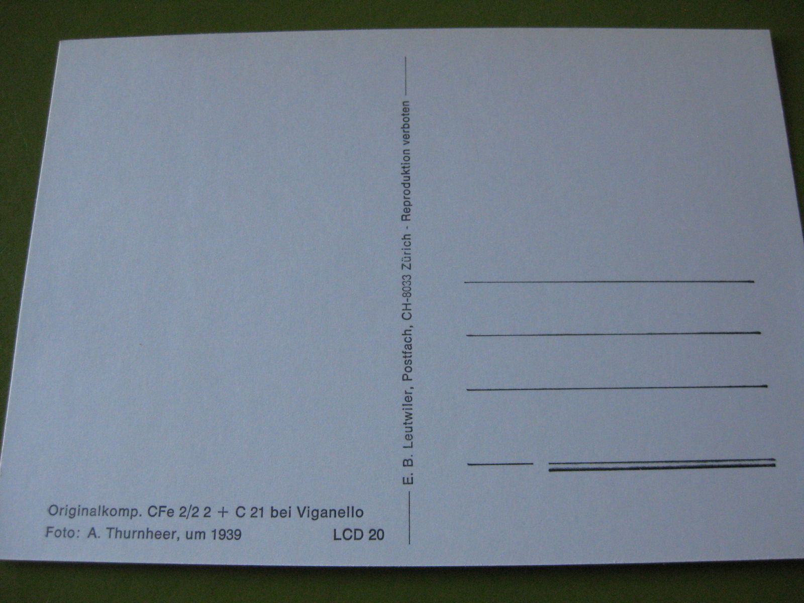 Cartoline postali: AK Viganello mit Zug – Usato da Malters venduto da Marosko 1