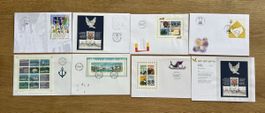 Schweiz - 8x FDC Kleinbogen Lot